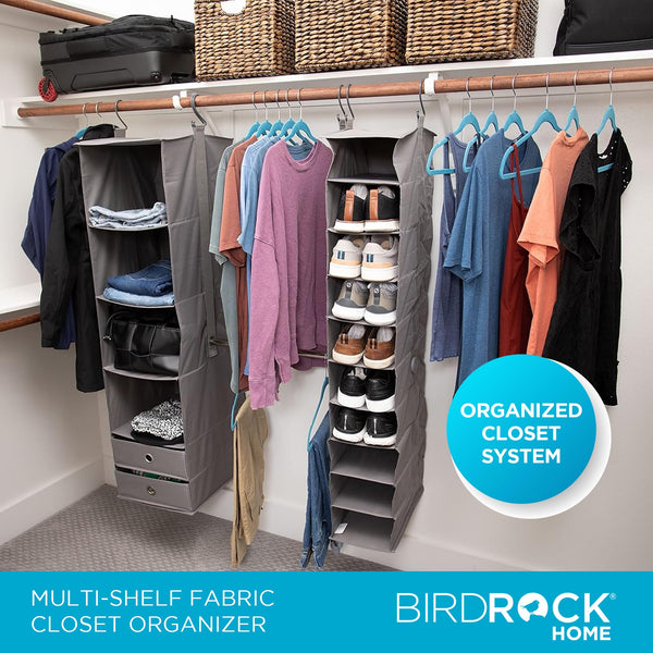 5-Piece Hanging Closet Organizer with Shelves & Drawers