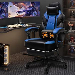 Gaming Chair with Footrest & Reclining Back