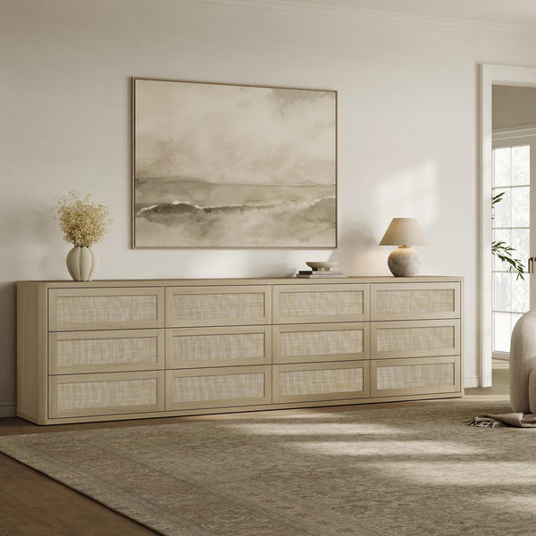 Rattan Dresser with Drawers – Modular Chest of Drawers for Bedroom