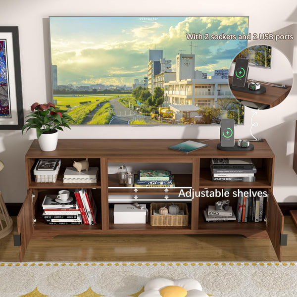 Fluted TV Stand for TVs up to 80"