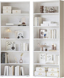 6-Tier Bookcase Set of 2, 70" Tall Floor Standing Bookshelf