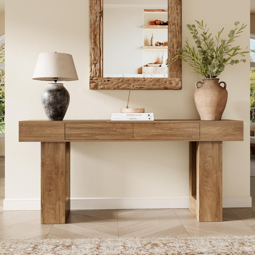 63" Console Table with 2 Drawers