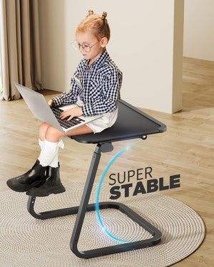 Adjustable TV Tray Table with Tilt & Height Settings