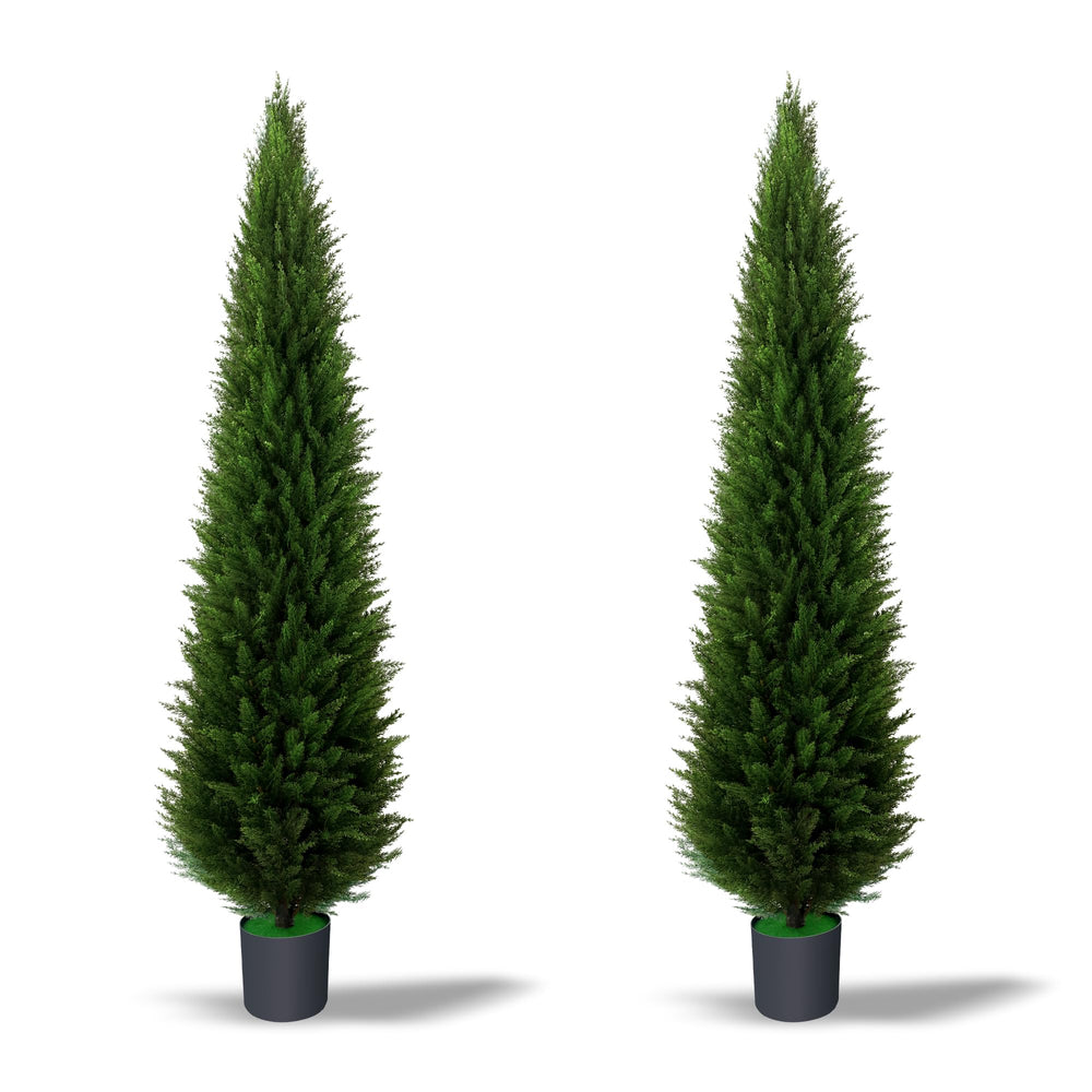 Self-Watering Square Planters 2-Pack — Indoor & Outdoor, Black