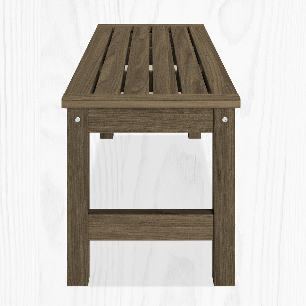 48" HDPE Outdoor Garden Bench – 2-Person Patio Bench