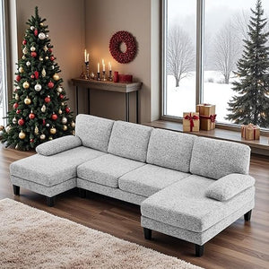 U-Shaped Sectional Couch with Dual Chaise