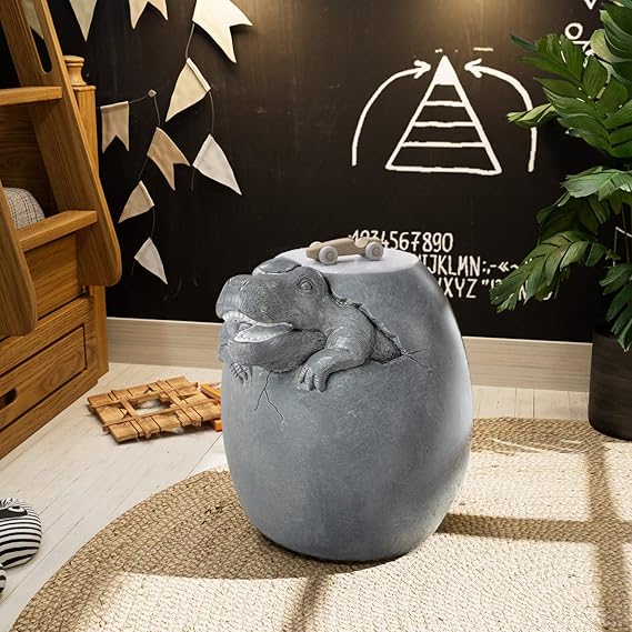 Mushroom Round Concrete Outdoor Side Table