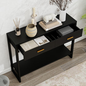 Console Table with Motion Sensor Light & Storage Drawers