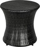 Hourglass Wicker Patio Side Table