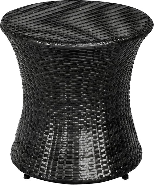 Hourglass Wicker Patio Side Table