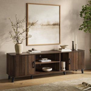 70" Mid-Century Modern TV Stand with Storage
