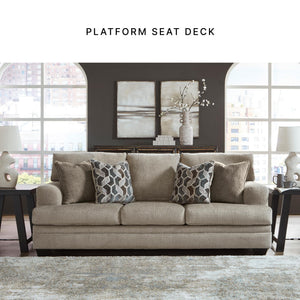 Contemporary Sofa with 4 Toss Pillows