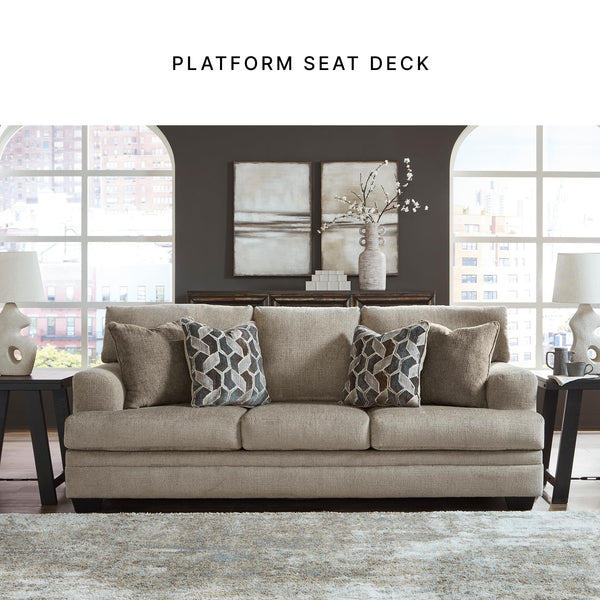 Contemporary Sofa with 4 Toss Pillows