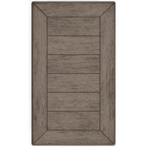 Rustic Chair Side End Table with Pull-Out Tray & USB Ports
