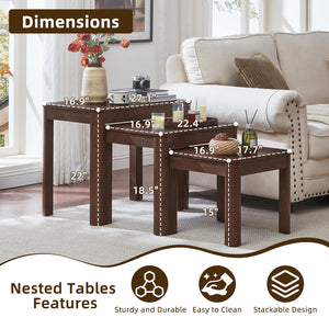 Farmhouse Nesting Tables Set of 3
