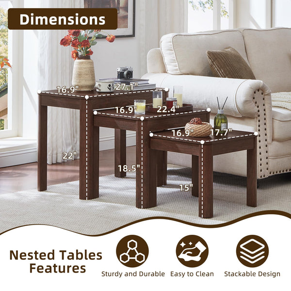 Farmhouse Nesting Tables Set of 3