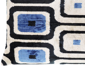 Geometric Velvet Throw Pillow 16" x 24"