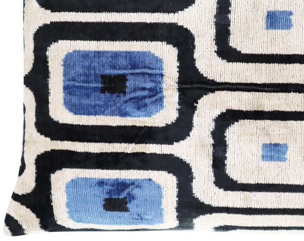 Geometric Velvet Throw Pillow 16" x 24"