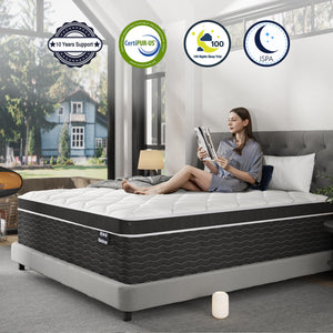 Hybrid Gel Memory Foam Mattress with Pocket Springs