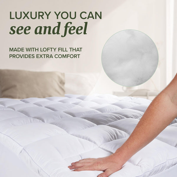Quilted Pillow Top Mattress Pad & Protector
