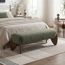 Upholstered Boucle Bedroom & Entryway Bench