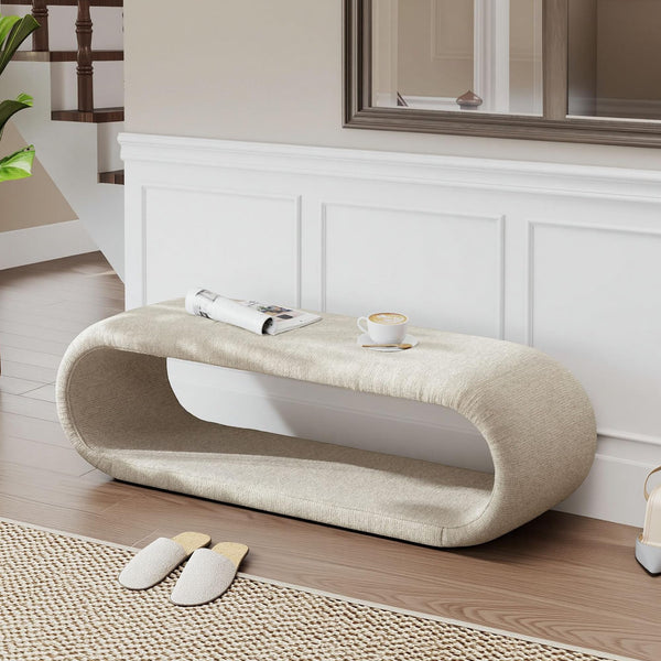 52" Upholstered Storage Bench