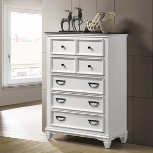 Farmhouse Bedroom Set with Shiplap Bed, Dresser, Mirror, Nightstands & Chest
