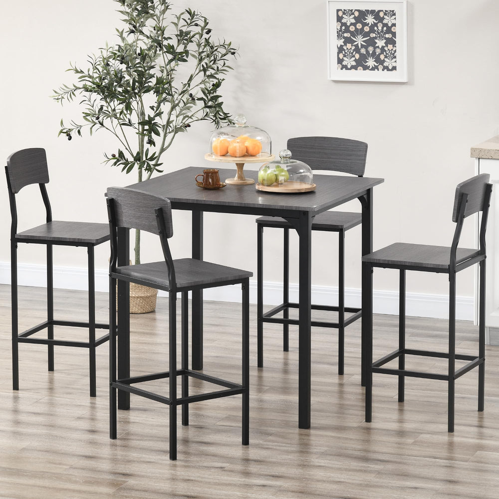 5-Piece Counter Height Bar Table and Chairs Set
