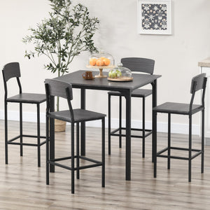 5-Piece Counter Height Bar Table and Chairs Set