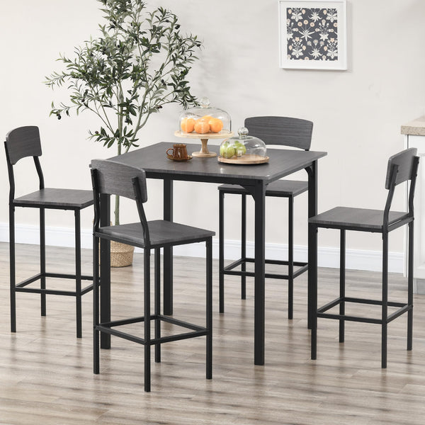 5-Piece Counter Height Bar Table and Chairs Set