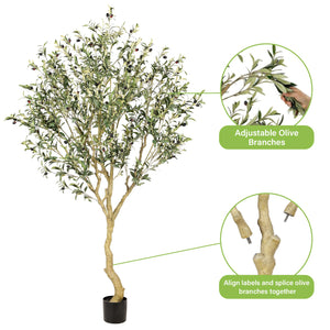 Artificial Indoor Olive Tree with Realistic Leaves