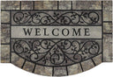 Heavy Duty Rubber Welcome Mat – Non-Slip, Outdoor, 24" x 36"