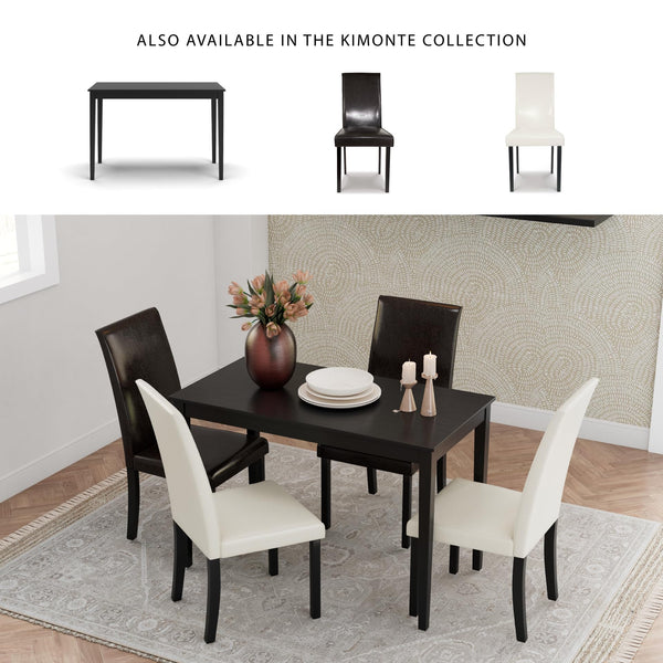 Almost Black Rectangular Dining Table – Seats 6, Wood & Veneer