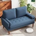 2-Seat Loveseat Sofa with Solid Wood Legs