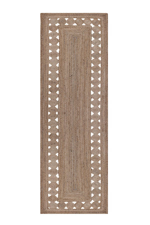 Handmade Braided Jute Runner Rug – 2'6" x 24'