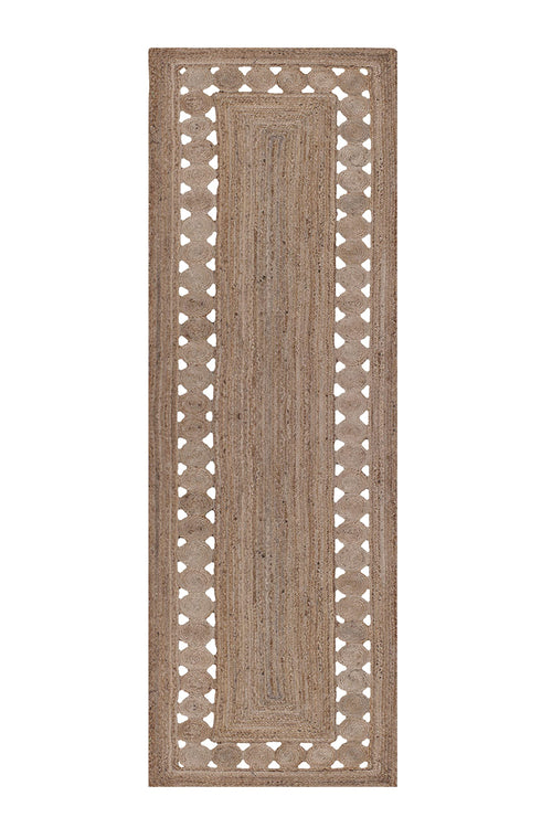 Handmade Braided Jute Runner Rug – 2'6" x 24'