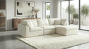 L-Shaped Modular Sectional Sofa with Ottoman – Chenille Fabric