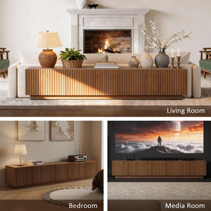 86.61" TV Stand for TVs up to 85" with Storage