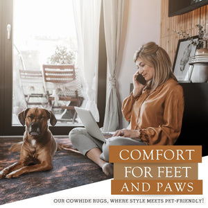 Dark Brindle Cowhide Area Rug