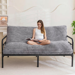 6" Futon Mattress Full Size – Sofa Bed & Floor Mattress, Medium Firm, Grey