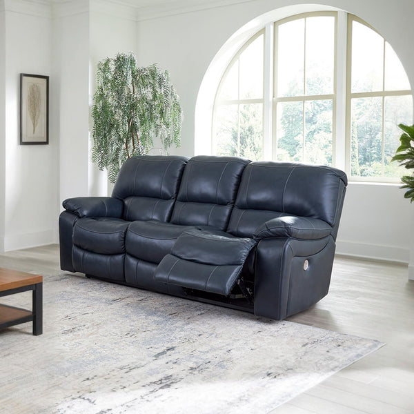 Power Reclining Sofa – Leather Match, Zero Wall, USB Charging, 3-Seat