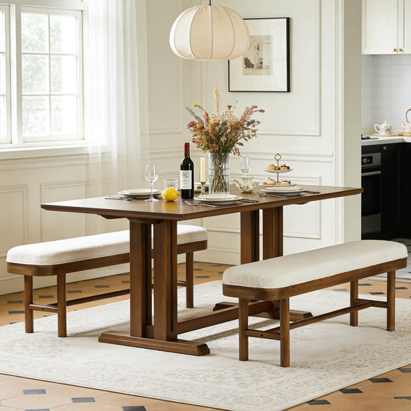 55-Inch Upholstered Entryway Bench