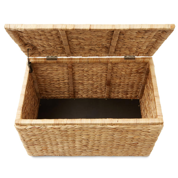 30" Water Hyacinth Storage Chest with Lid