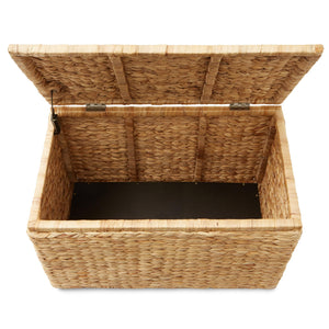 Water Hyacinth Storage Chest with Lid & Handles
