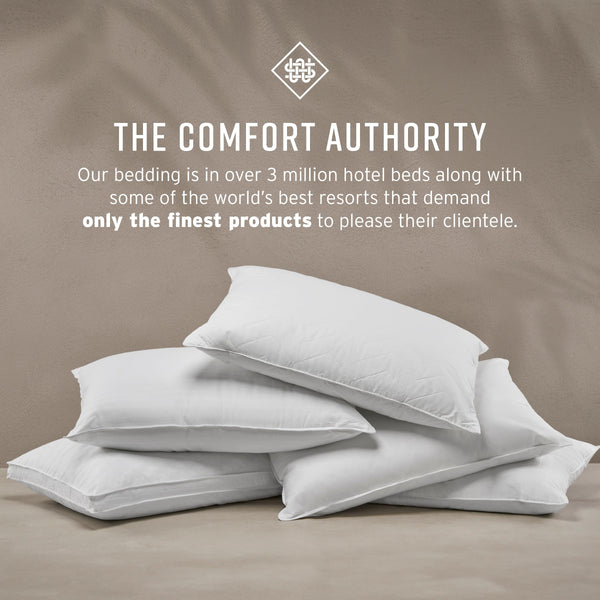 Queen Size Bed Pillow – Medium Firm, Microfiber Fill