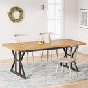 Farmhouse Dining Table 78.7-Inch for 6-8 People
