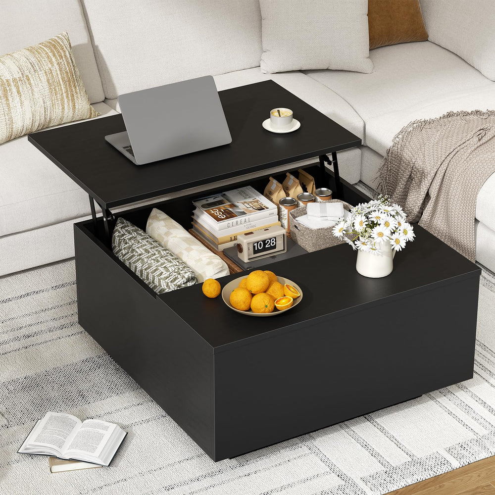 Lift Top Coffee Table with Hidden Storage