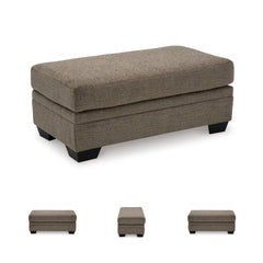 Contemporary Upholstered Rectangular Ottoman