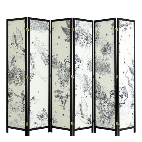 6-Panel Folding Room Divider