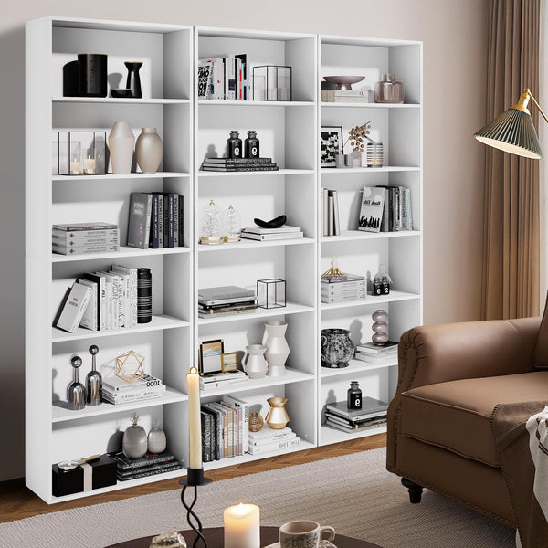 6-Tier Tall Bookshelf – Floor Standing Open Bookcase